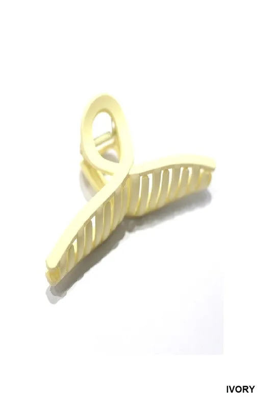 Jillian Twist Claw Hair Clip - Ivory