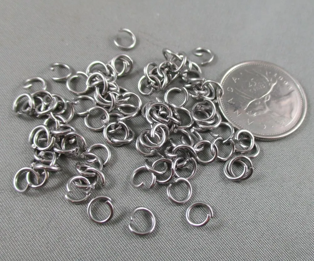 Jump Rings Stainless Steel Various Sizes