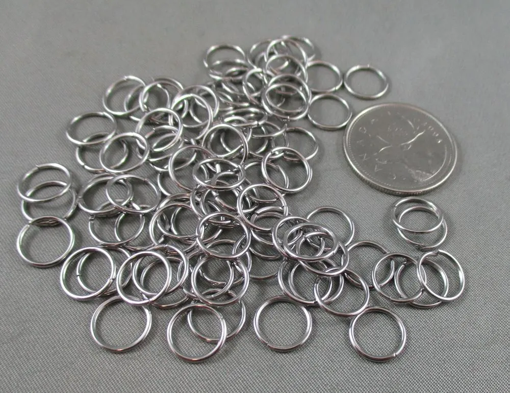 Jump Rings Stainless Steel Various Sizes