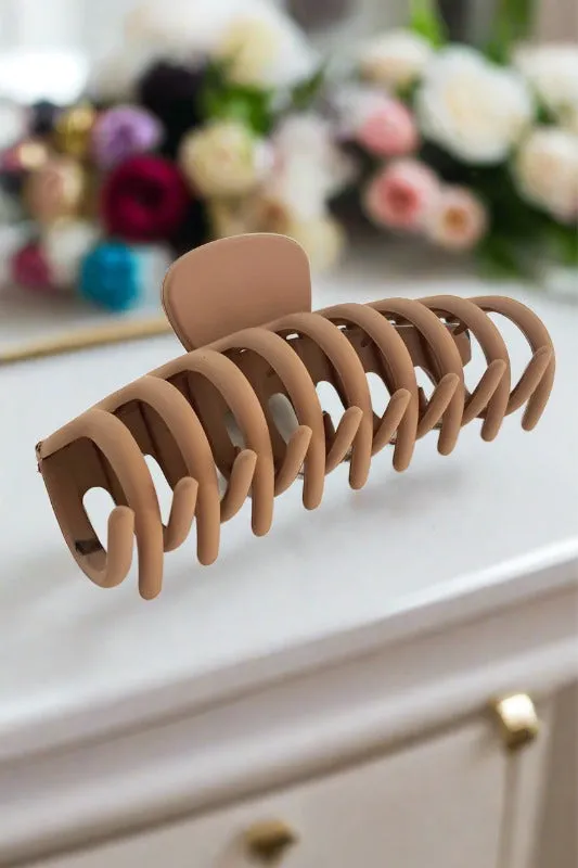 Lia Claw Hair Clip - Mocha