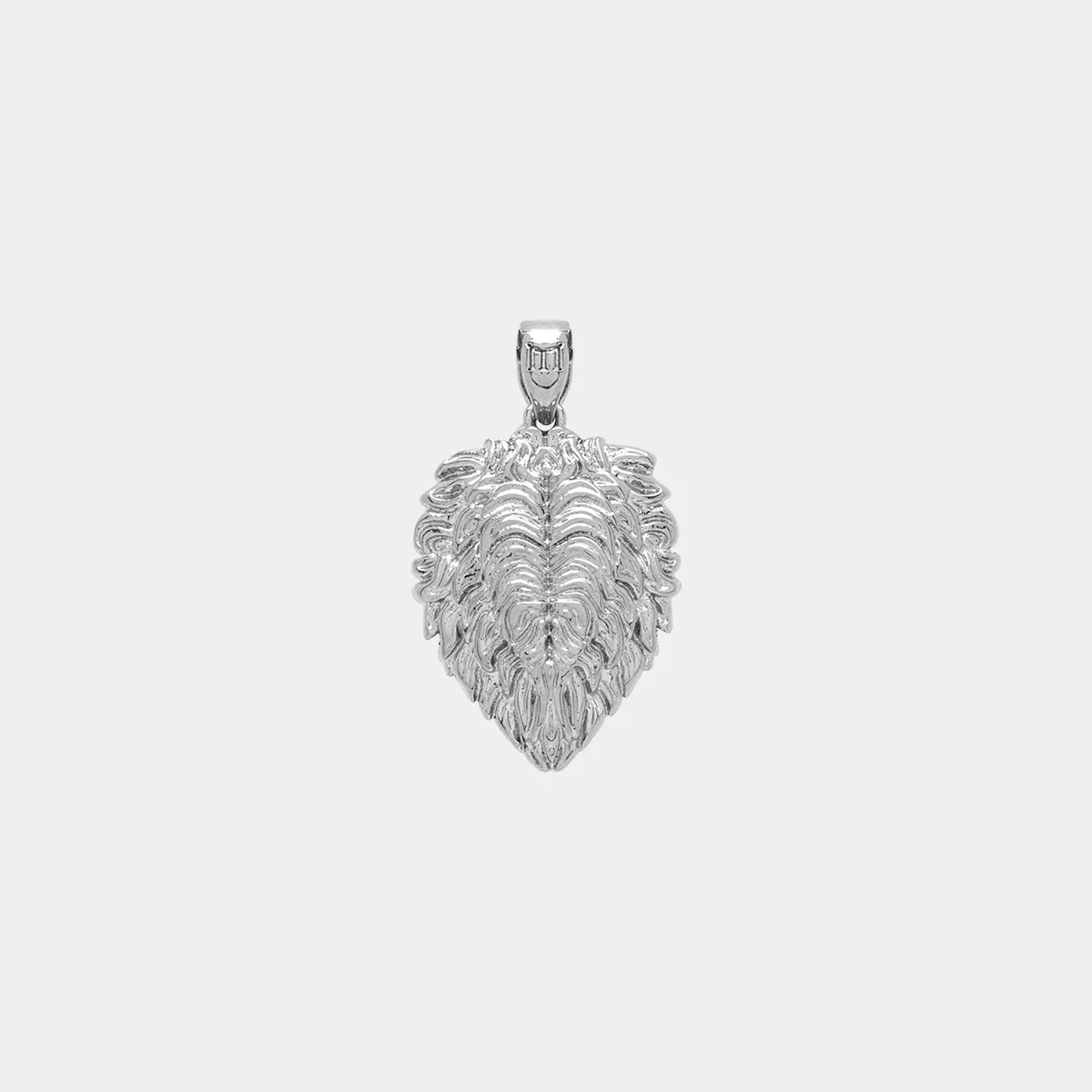 Lion Pendant - White Gold