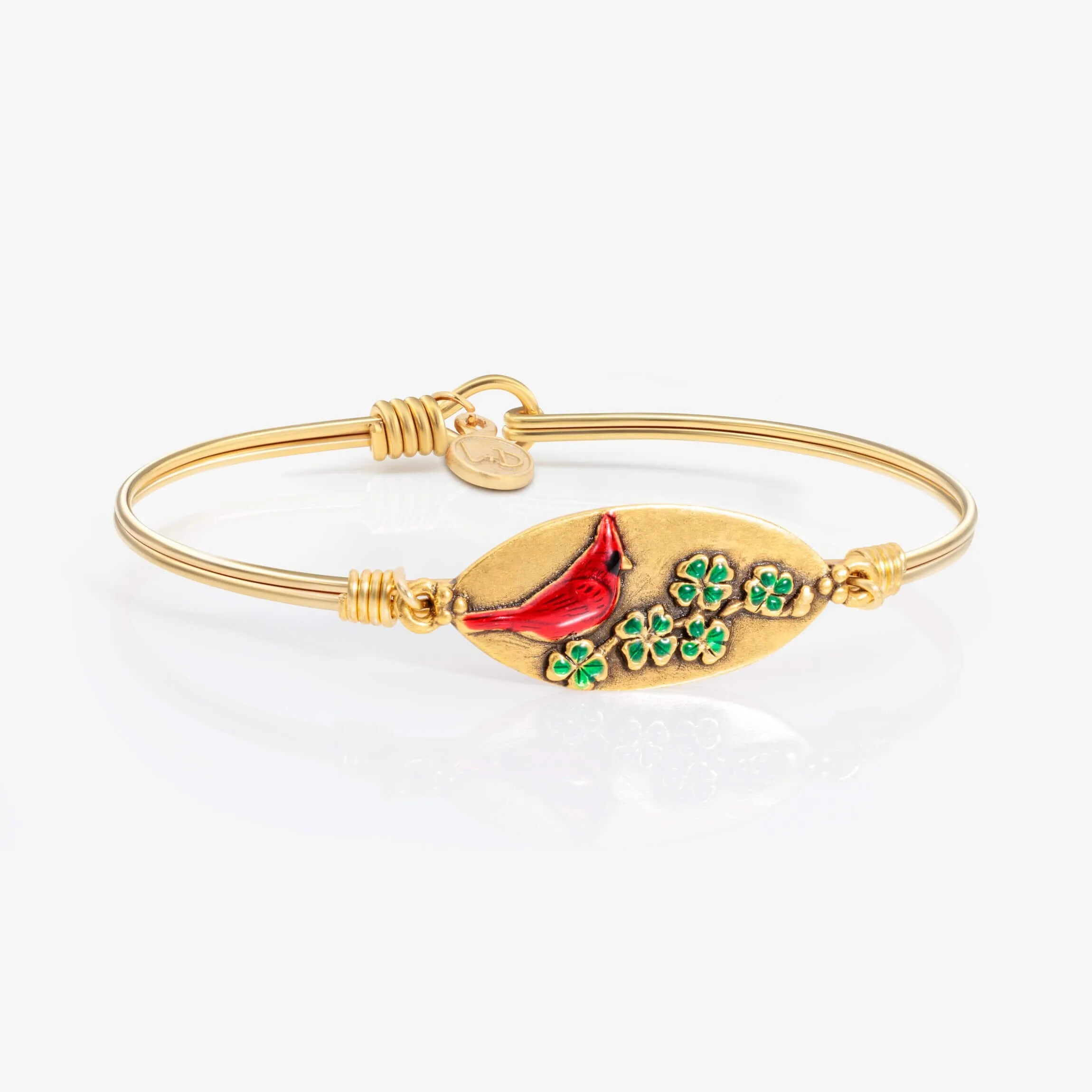 Lucky Cardinal Bangle Bracelet