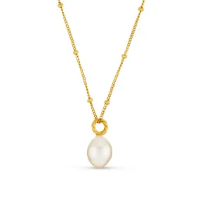 LUXE Rope Pearl Drop Necklace