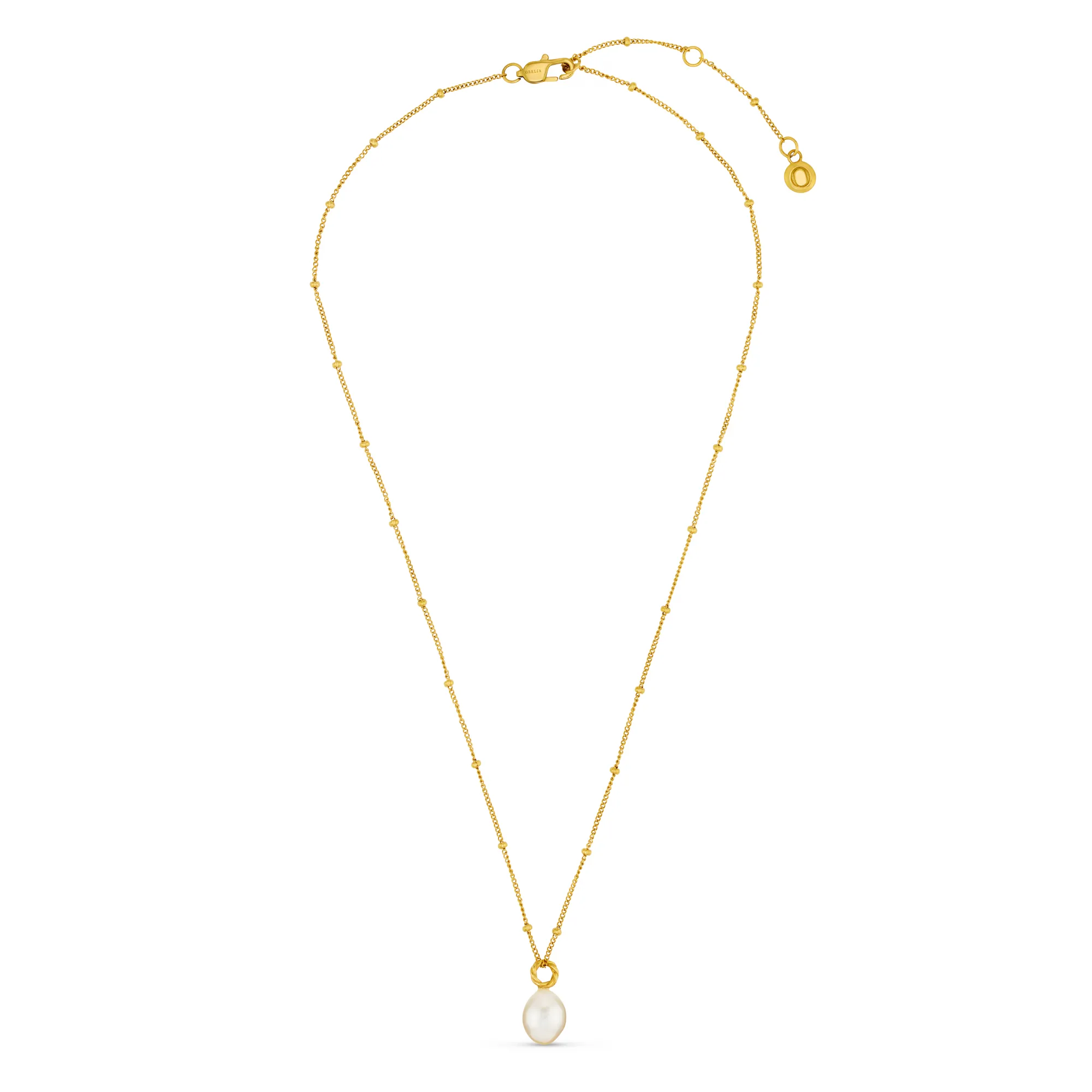 LUXE Rope Pearl Drop Necklace