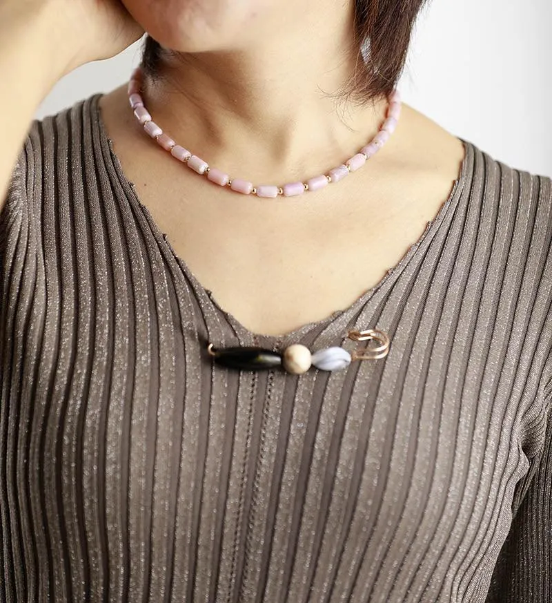 Maranirra Pink Opal Choker Necklace