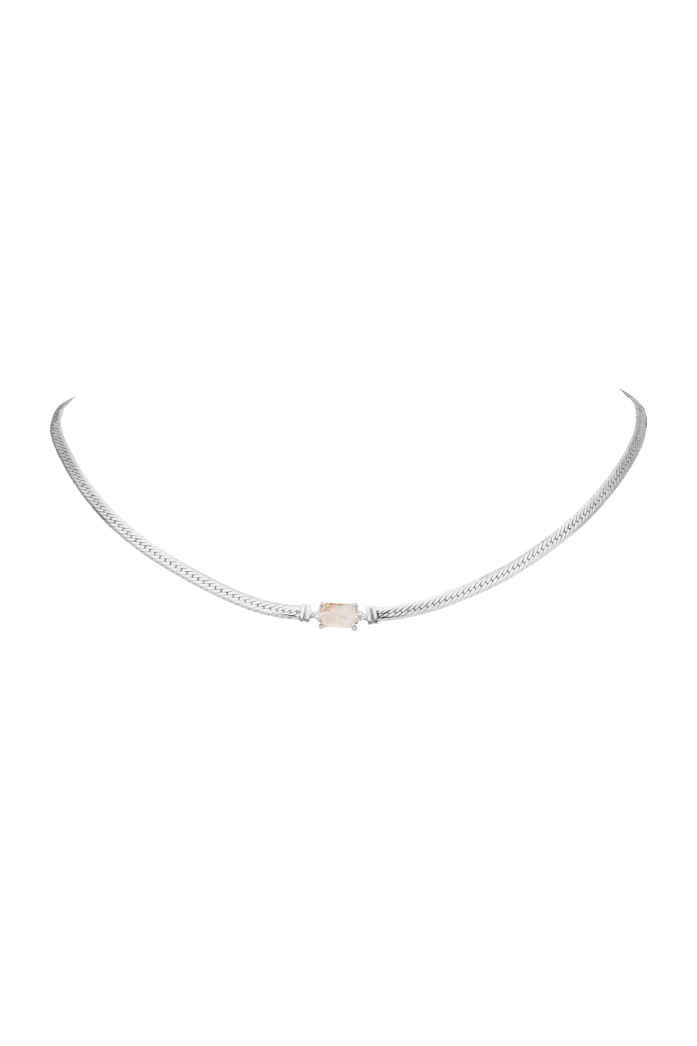 Moonstone Intuition Choker Silver