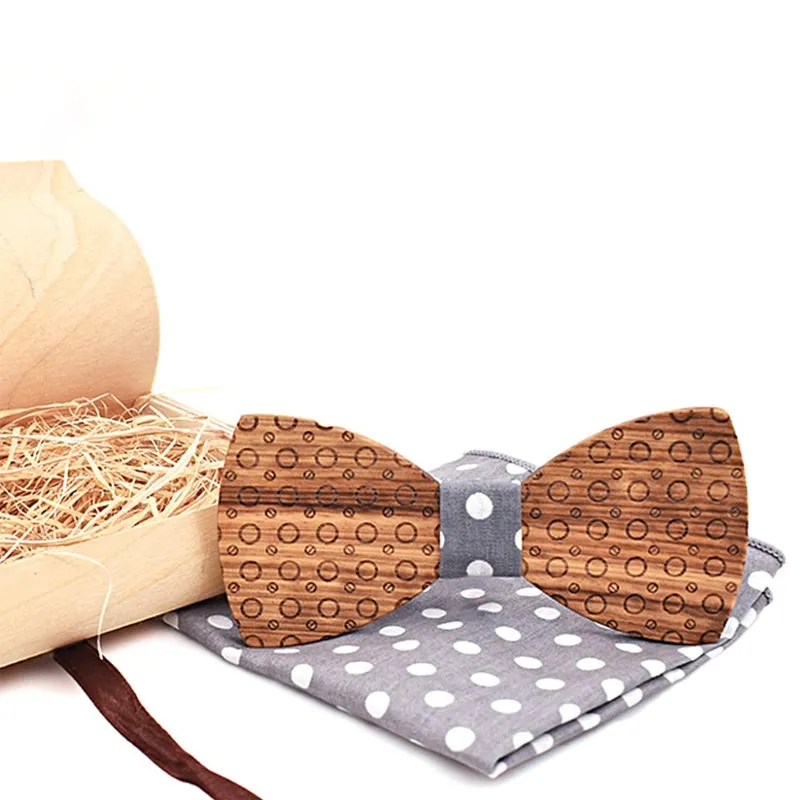 Morton Wood Bow Tie Set