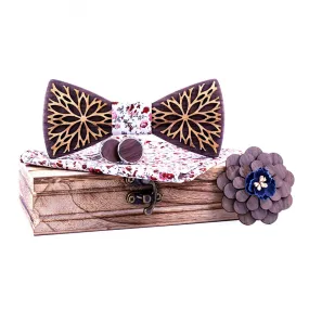 Nova Wooden Bow Tie Set