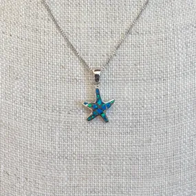 Opal Starfish Necklace