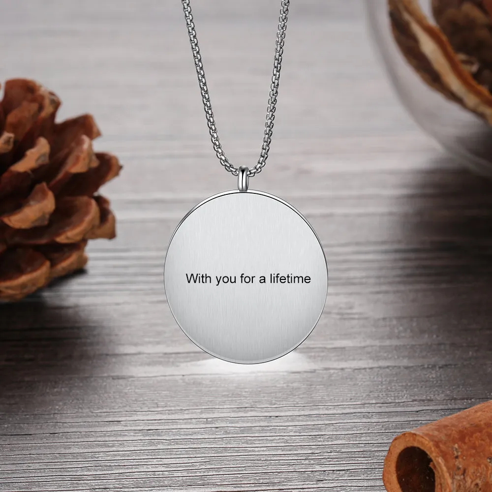 Oval Choker Charm Custom photo Necklace For Her