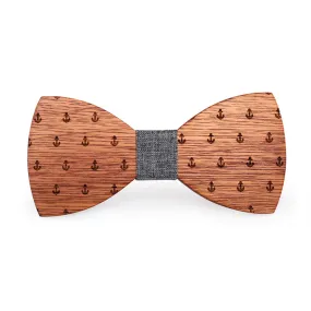 Pearl Wooden Bow Tie