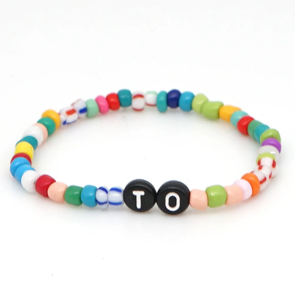 Personalized Saying Alphabet Bead Word Kandi Bracelets