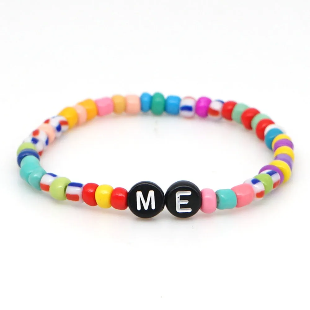 Personalized Saying Alphabet Bead Word Kandi Bracelets