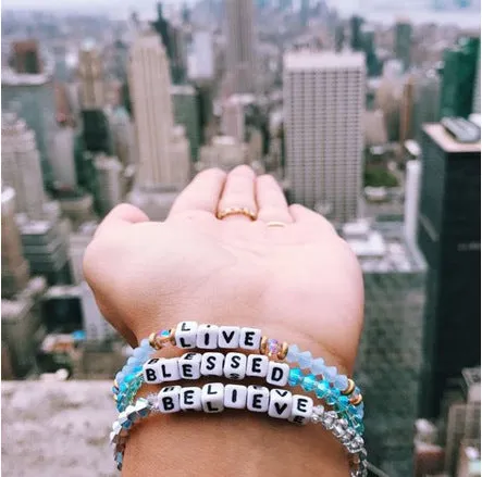 Personalized Saying Alphabet Bead Word Kandi Bracelets