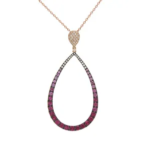 Pink Ombre Design Pendant