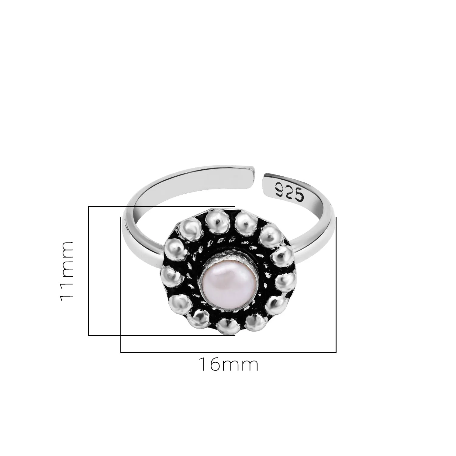 Pissara by Sukkhi Glimmery 925 Sterling Silver Toe Rings For Women And Girls|with Authenticity Certificate, 925 Stamp & 6 Months Warranty