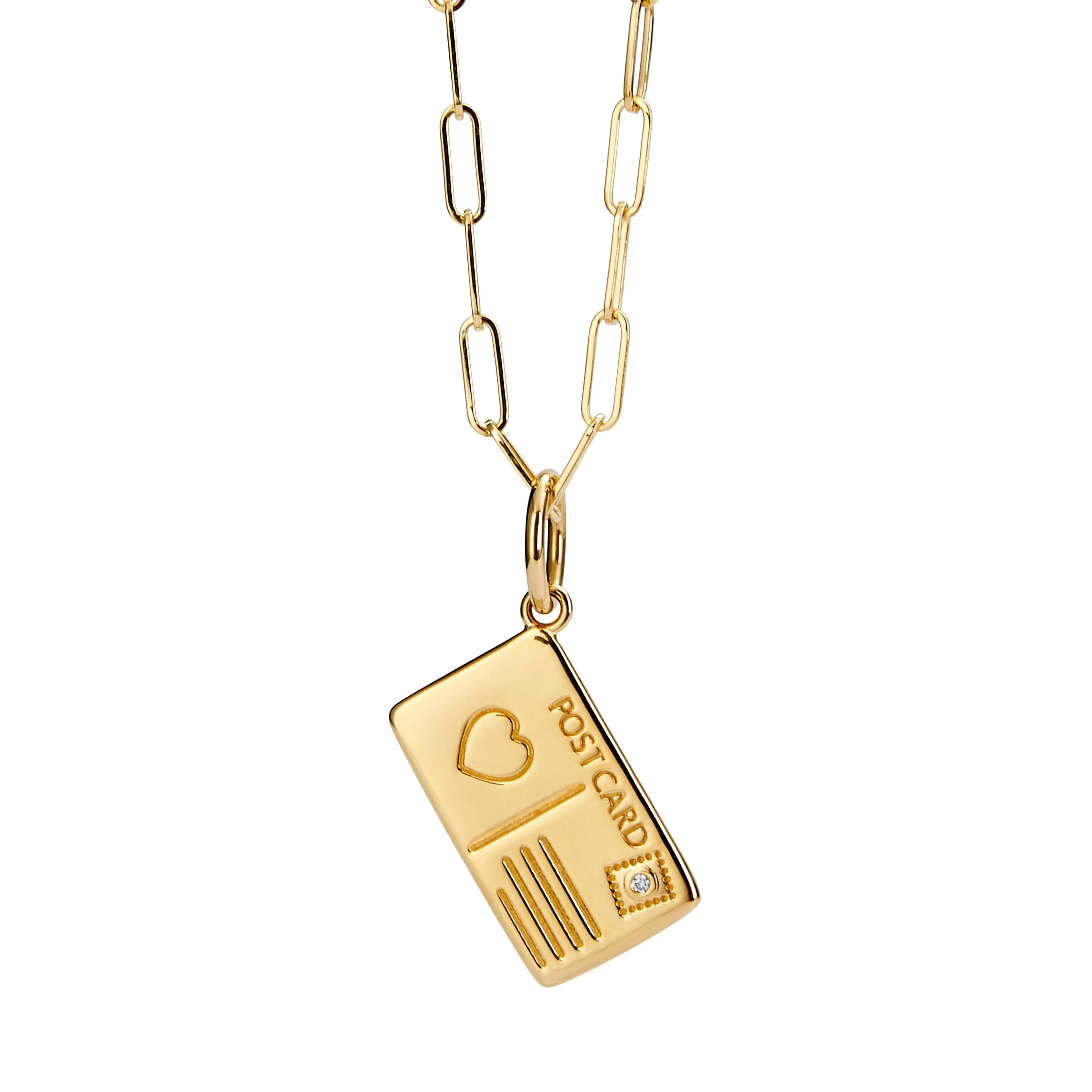 Post Card Charm Pendant