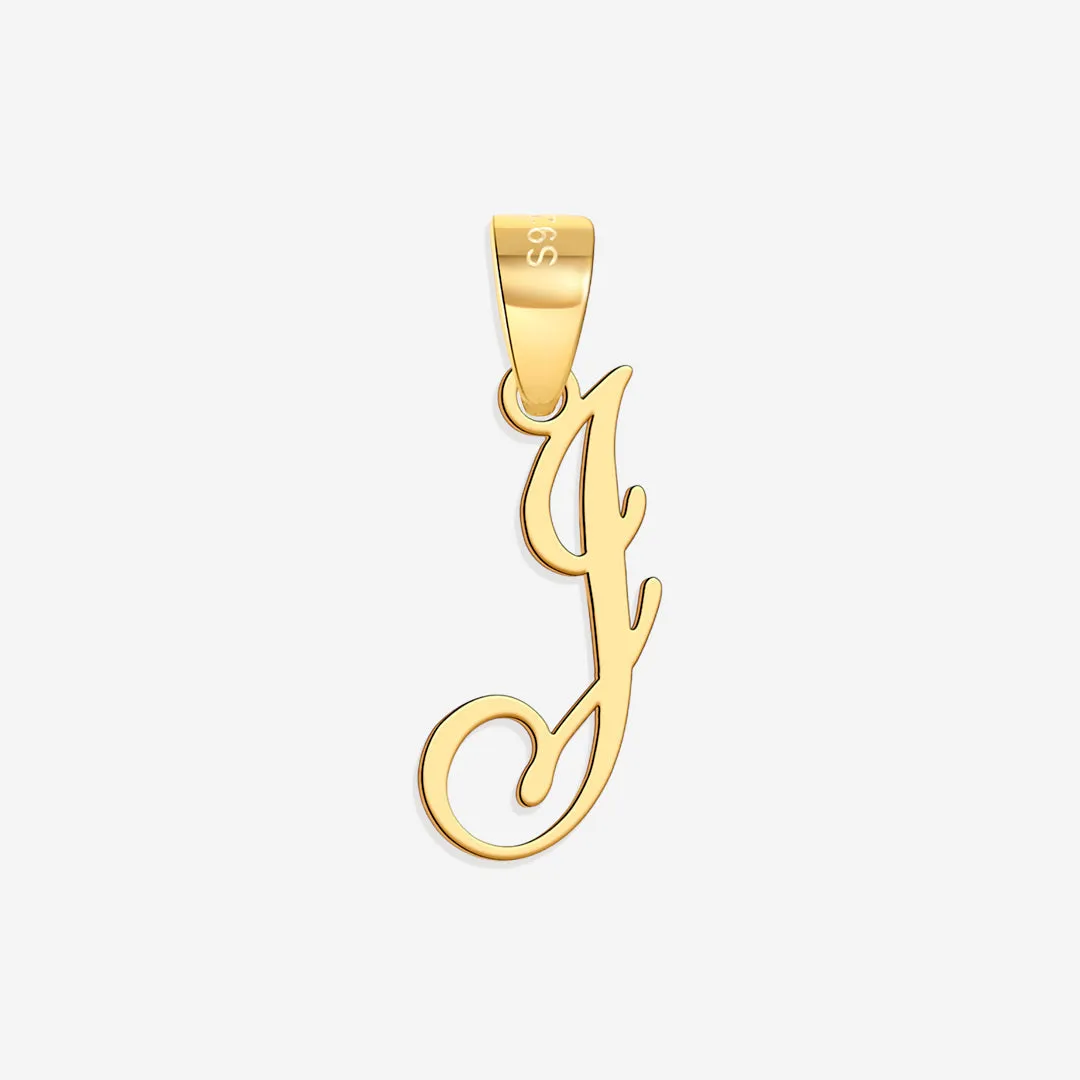 Romantic Initial Charm Pendant