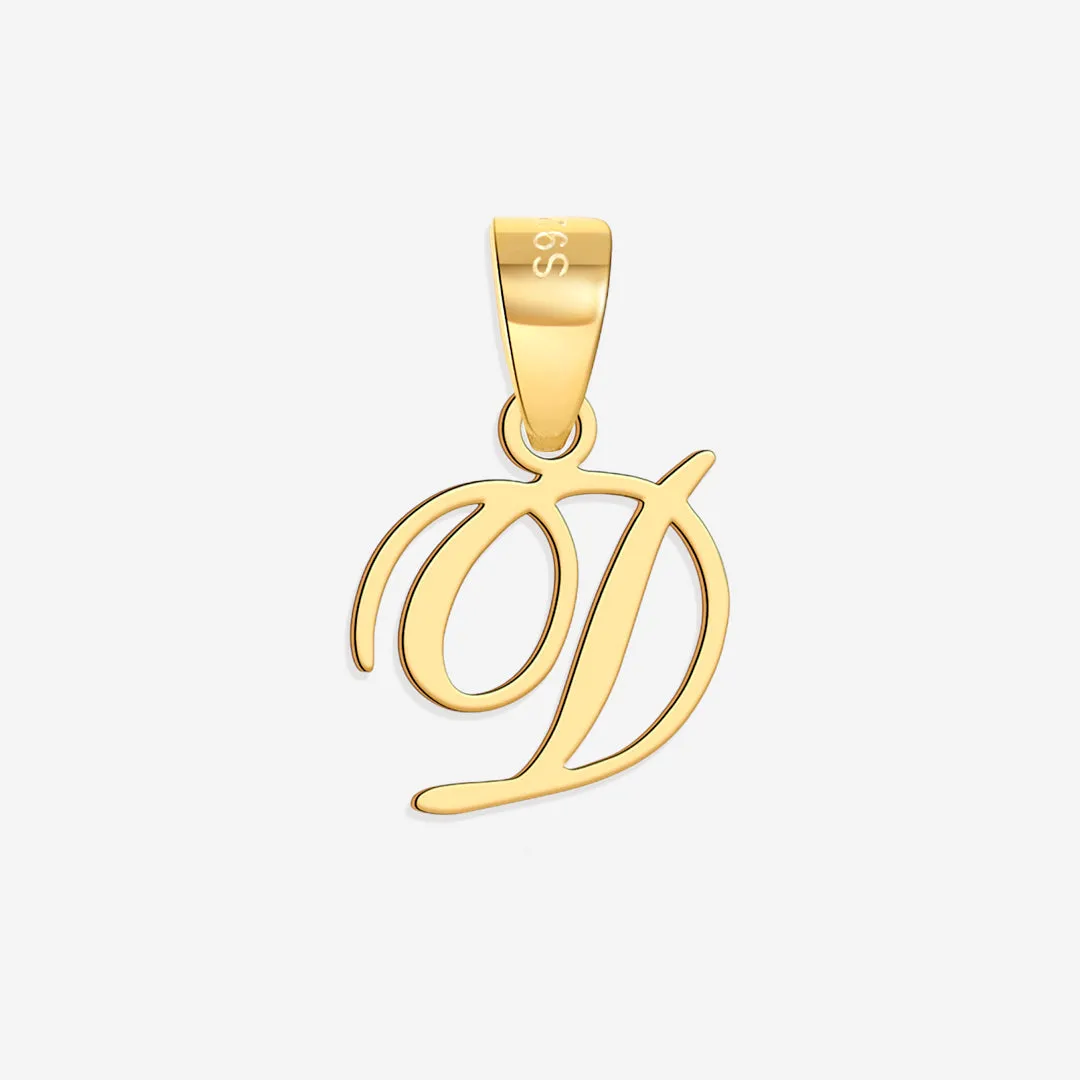 Romantic Initial Charm Pendant