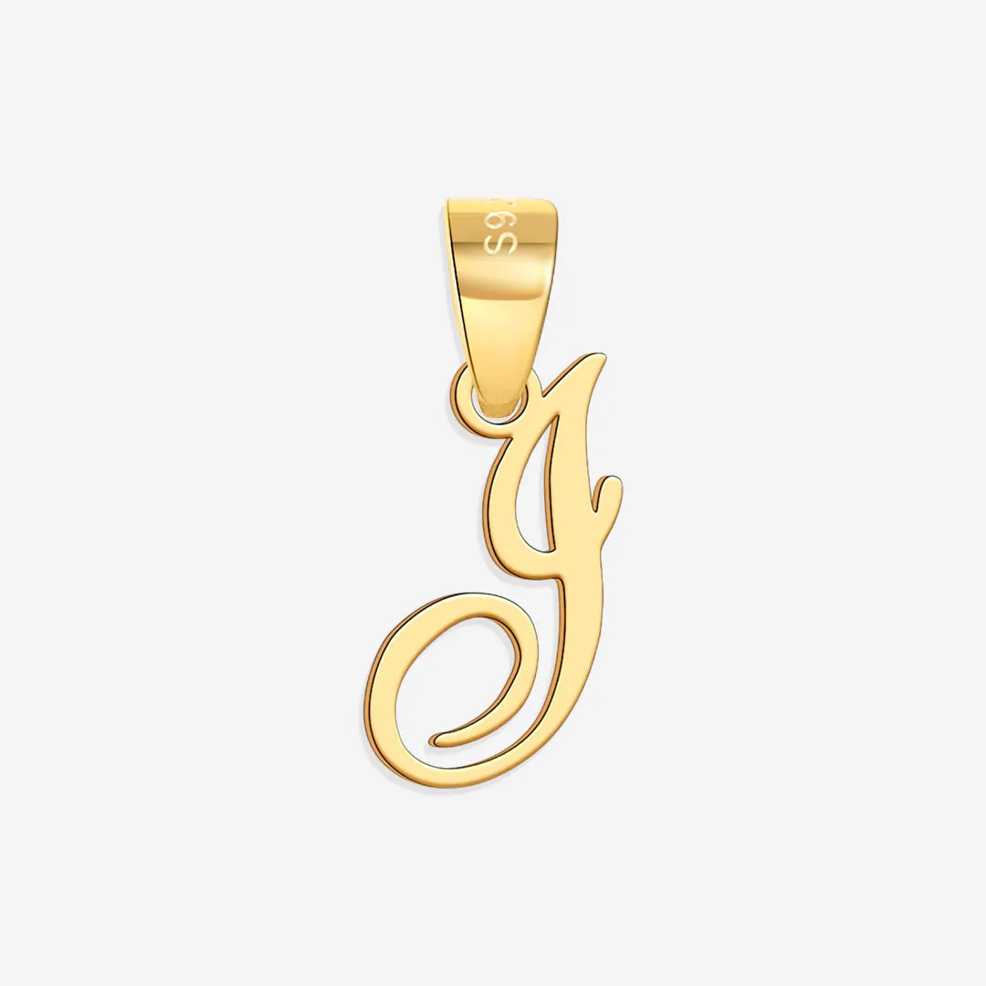 Romantic Initial Charm Pendant