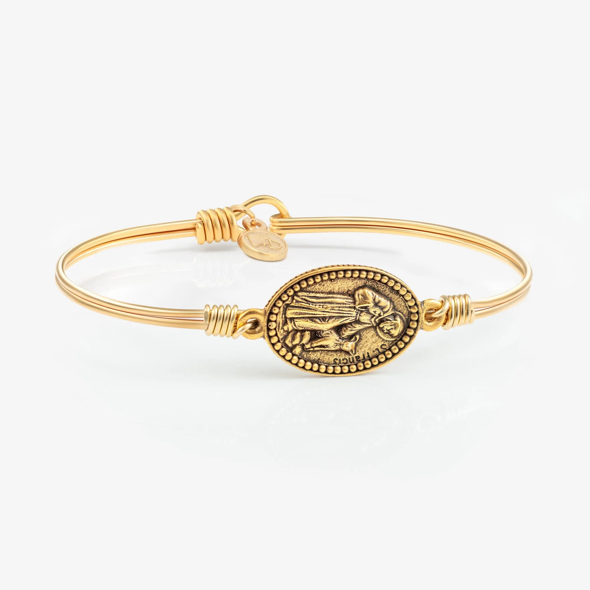 Saint Francis Bangle Bracelet