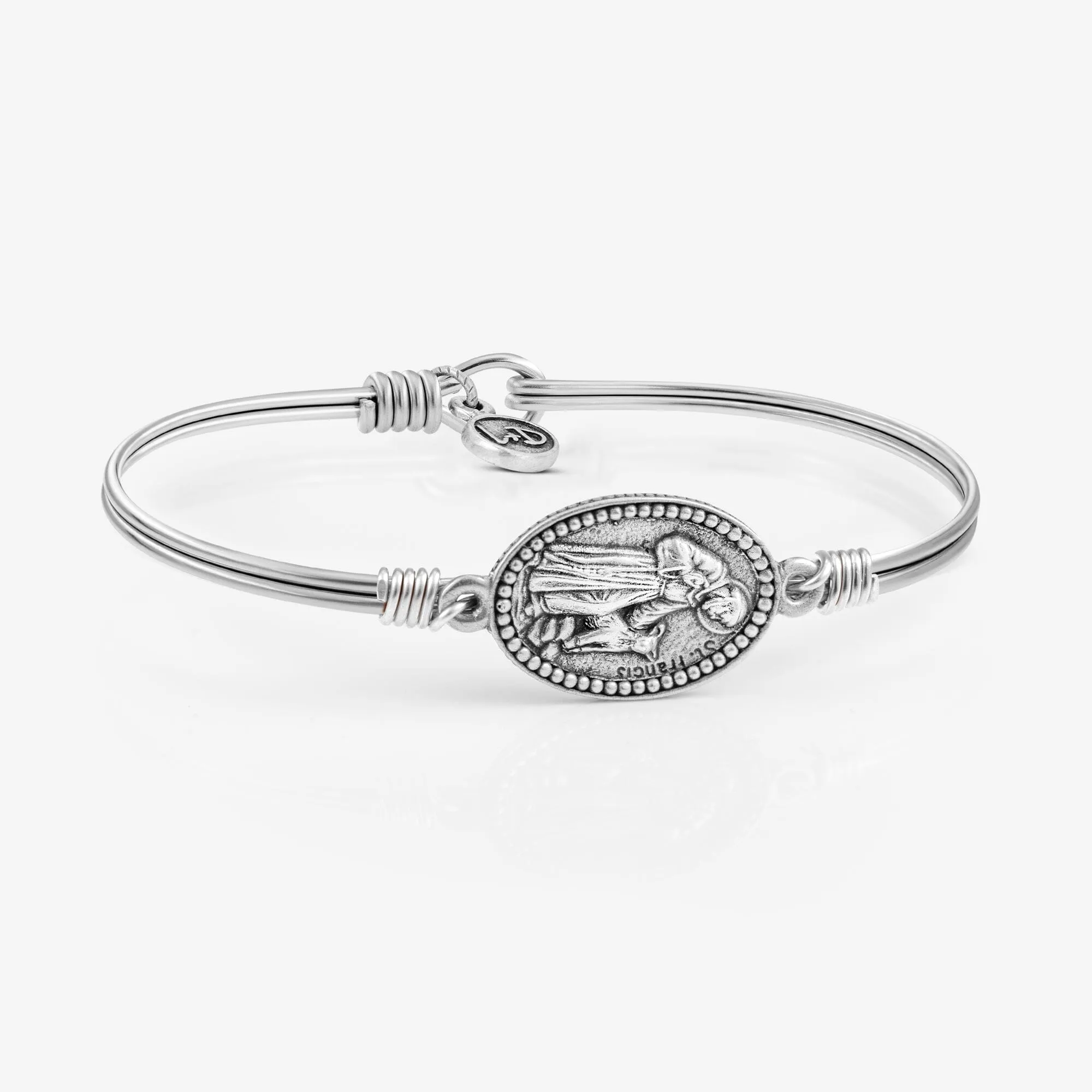 Saint Francis Bangle Bracelet