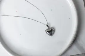 Silver heart necklace