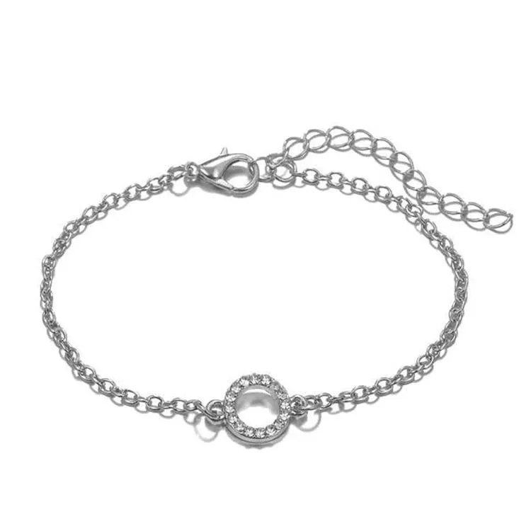 Silver Sparkle of Love Nub 5PC Bracelets