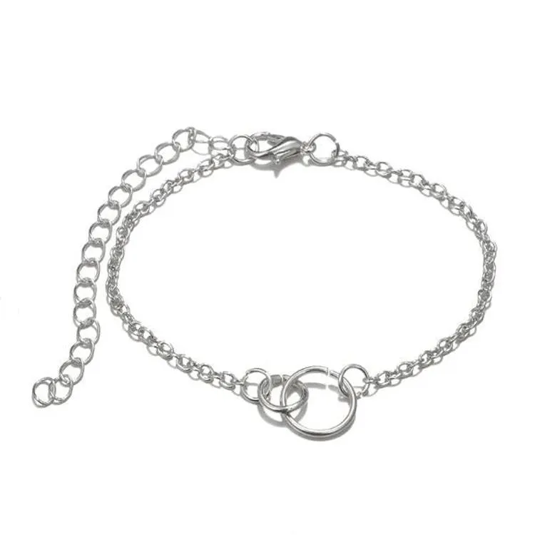 Silver Sparkle of Love Nub 5PC Bracelets