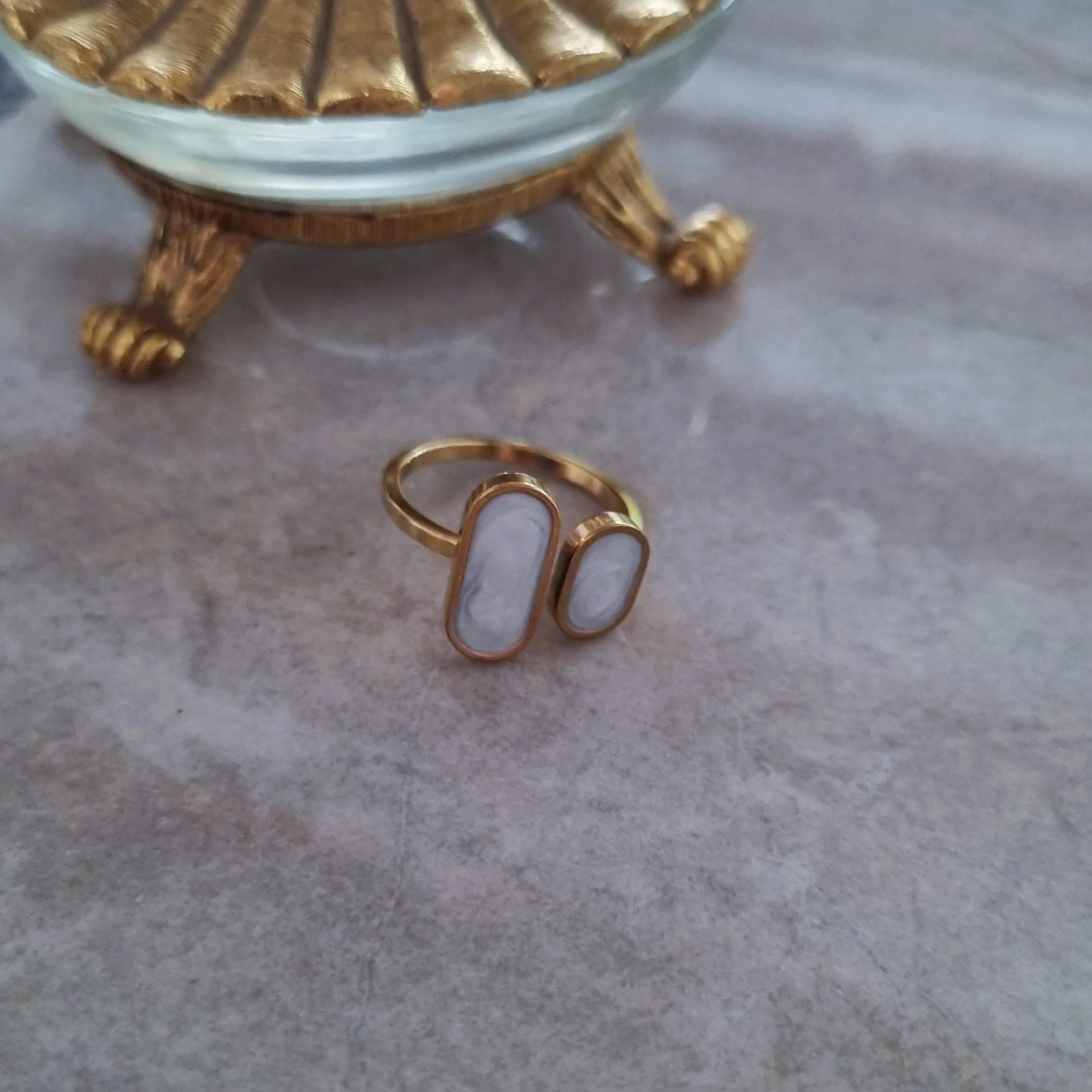 Smalto colorful rings (gold)