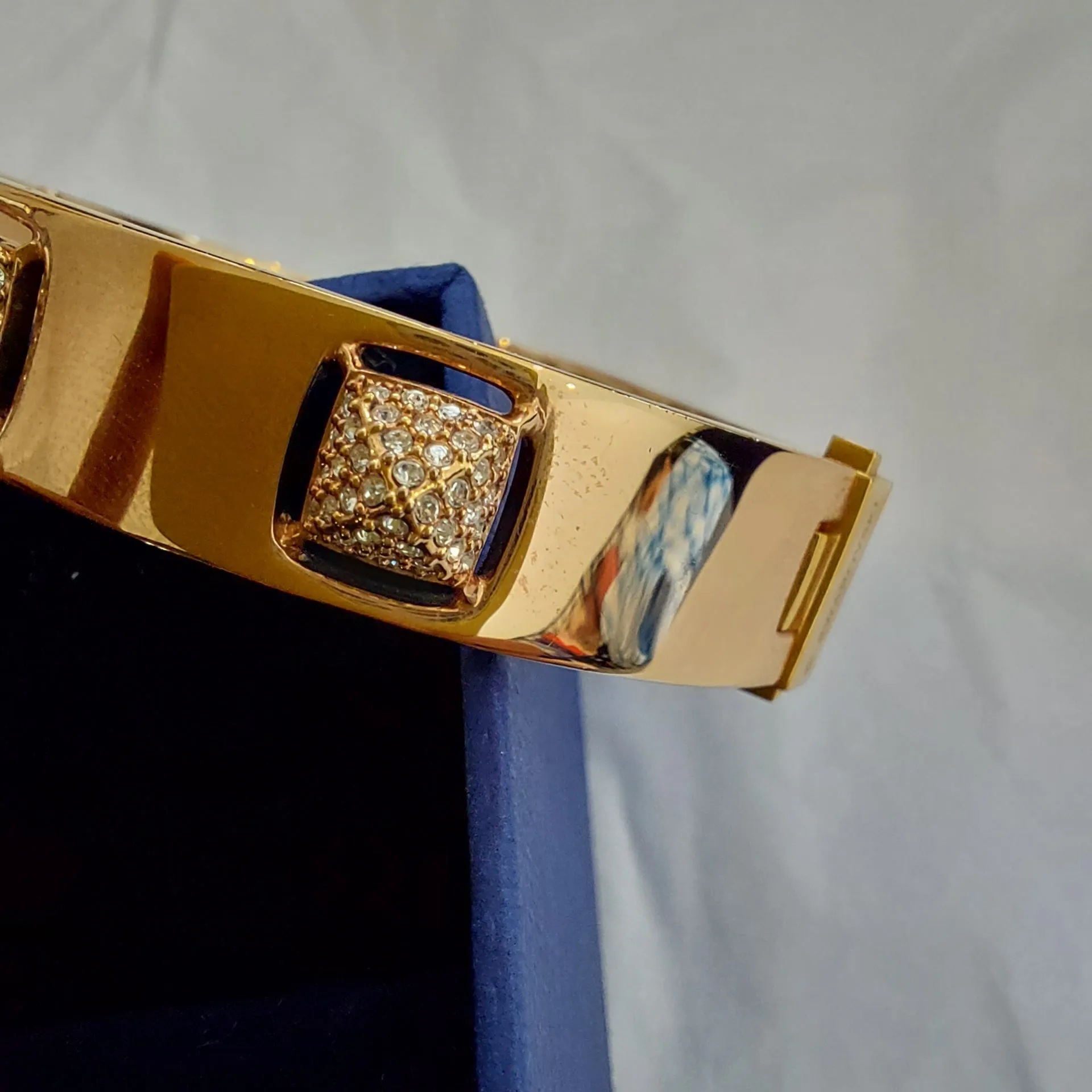 Swarovski 1179788 Tactic Gold Bangle | Gently Used |