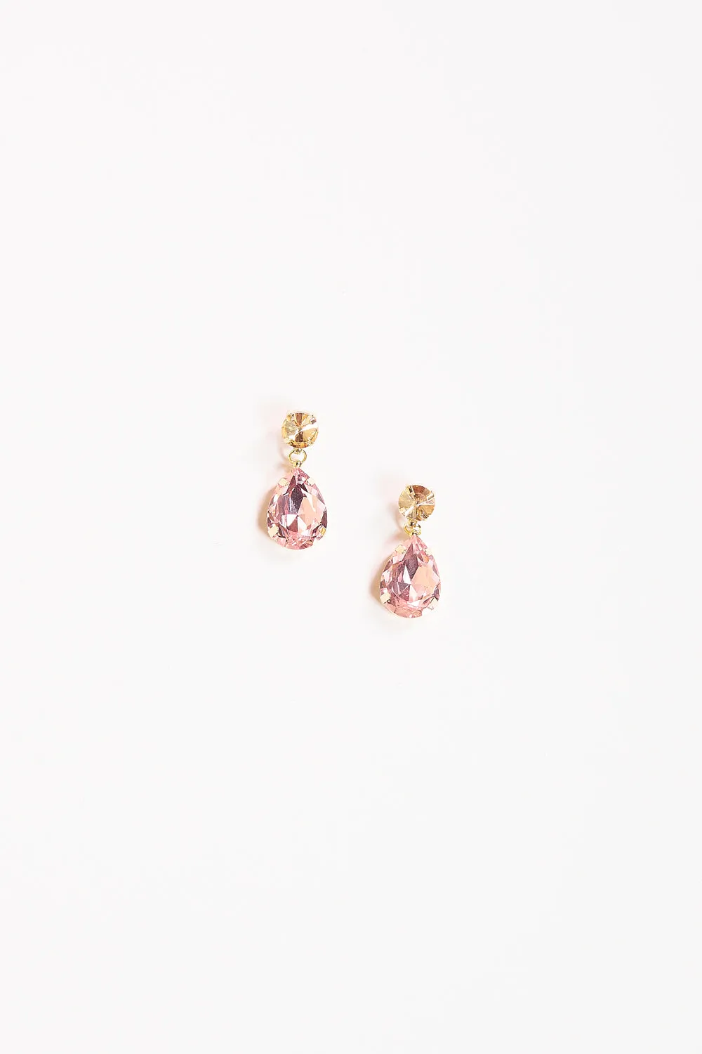 Tear Drop Earrings in Rose