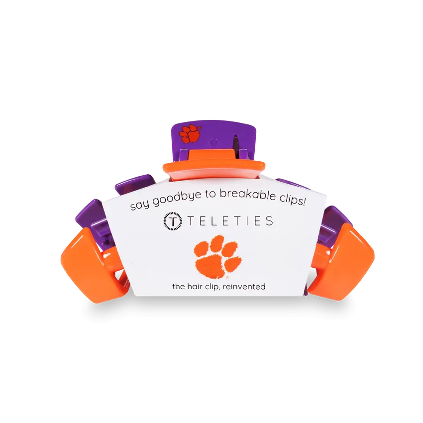 TELETIES - Clemson University Medium Hair Clip