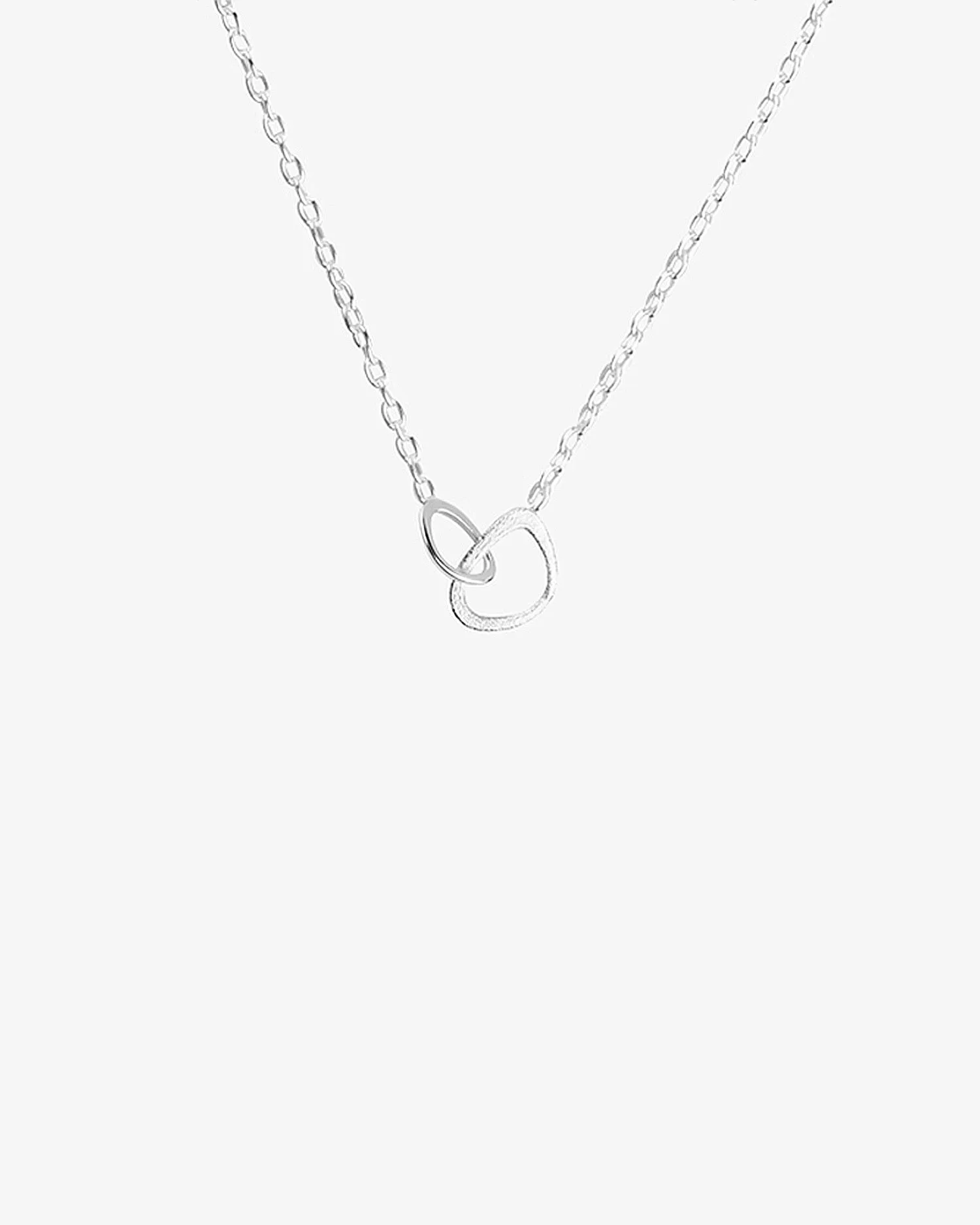 Together drop necklace silver