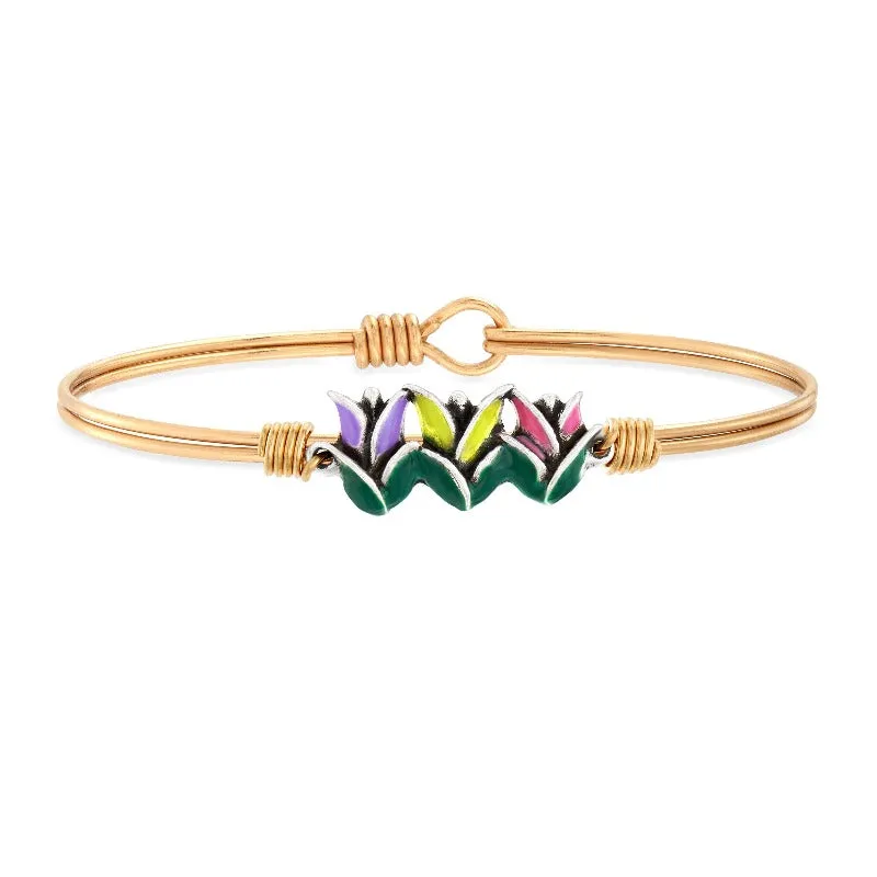 Tulips Bangle Bracelet in Multicolor