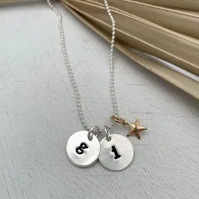 Typewriter Initial Necklace