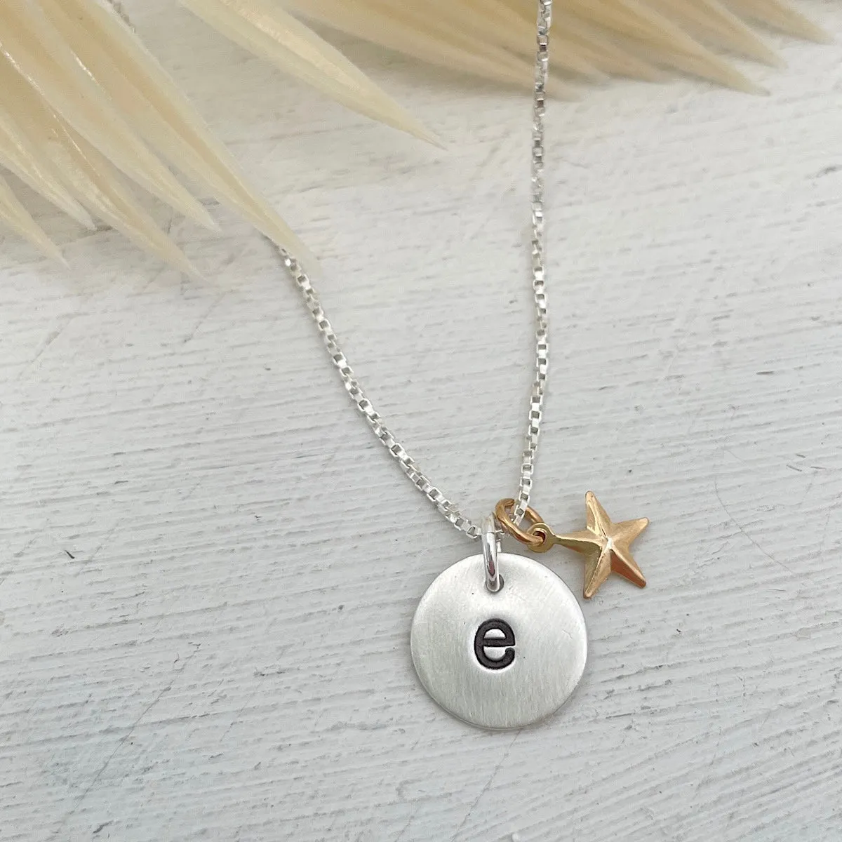 Typewriter Initial Necklace