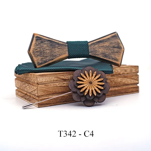 Vantage Wooden Bow Tie Set