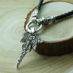 Veles Wolf & Owl Pendant