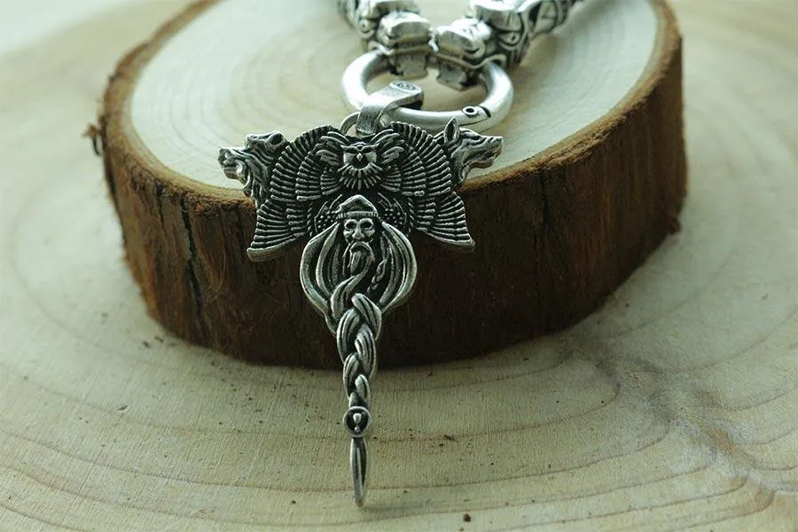 Veles Wolf & Owl Pendant