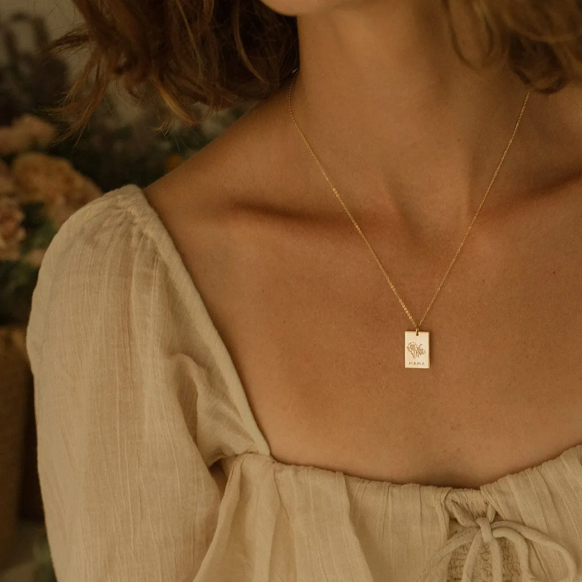 Zoe Rectangle Necklace